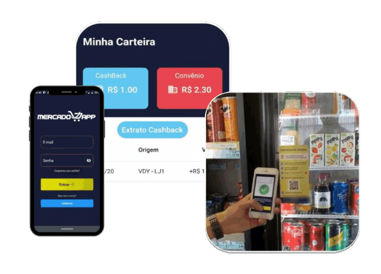 App do cliente final que aumenta a recompra do seu mercado autônomo